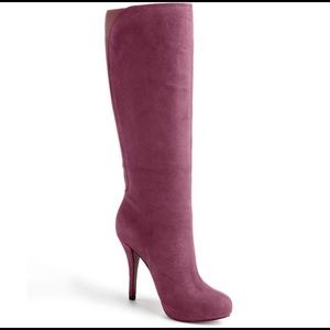 Enzo Angiolini Yabbo Burgundy suede boots 8